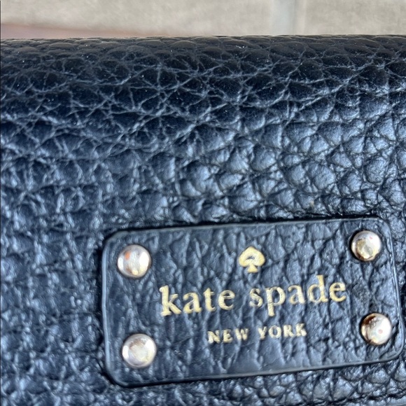 Kate Spade Black Pebbled Leather Wallet - Picture 2 of 12